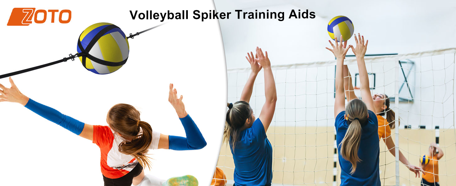 ZOTO Volleyball Spike Trainer, Adjustable Volleyball