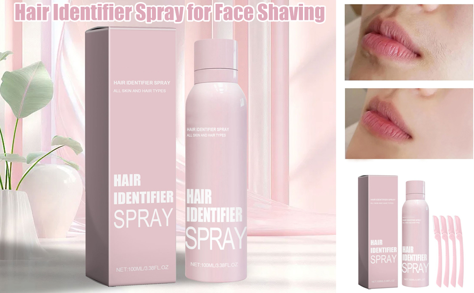 Hair Identifier Spray for Face Shaving