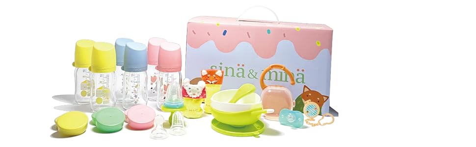 Pink Glass Baby Bottles