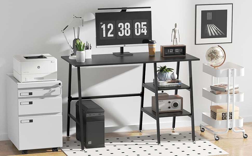 home office computer desk 43 inch study desk