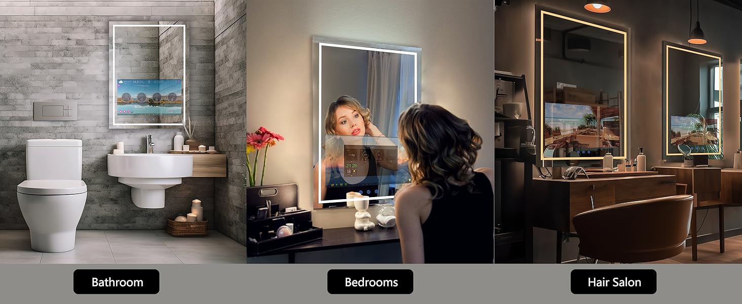 bathroom tv mirror