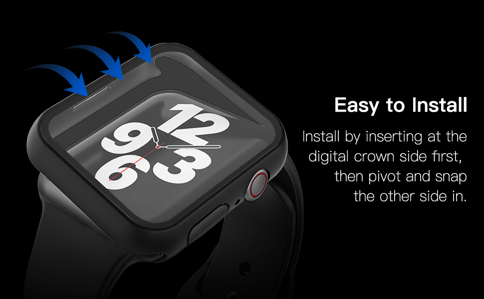 Misxi 2 Pack Hard PC Case with Tempered Glass Screen