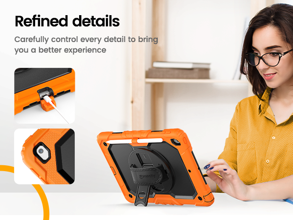 Timecity for iPad 9th/ 8th/ 7th Generation Case with Screen Protector