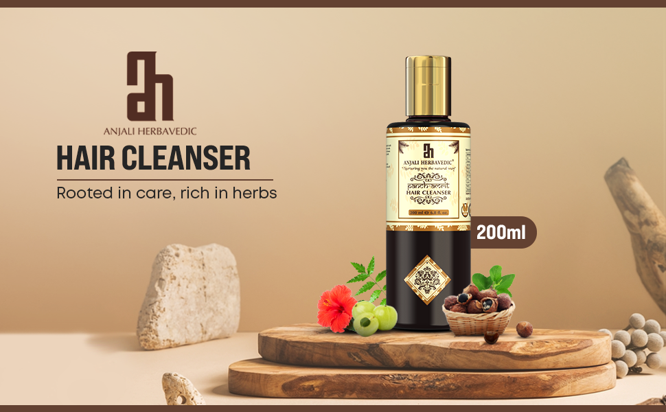 Hair Cleanser, Oil, 200 ML, Anjali herbavedic, Natural, Original