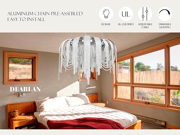 DEARLAN Modern Chandeliers Light Fixtures Contemporary