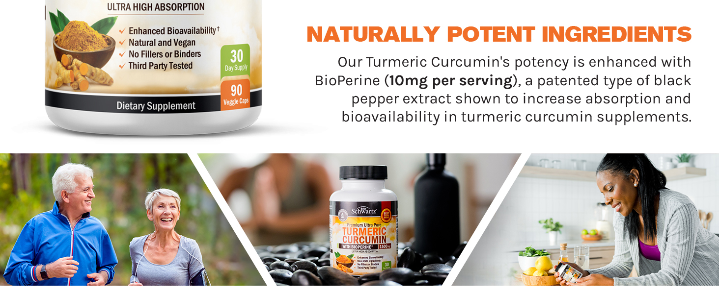 turmeric curcumin supplement with bioperine