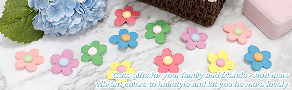 flower hair clips