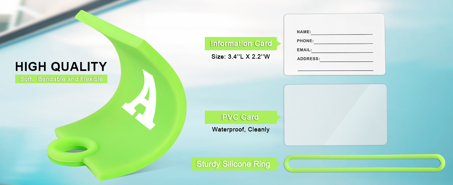 silicone luggage tags