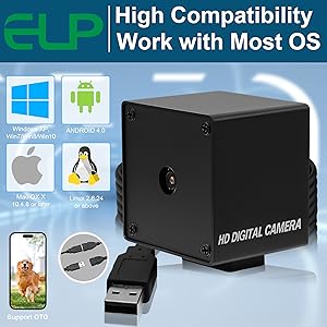 ELP 16mp USB Camera Autofocus USB Camera Module AF With 68 degree Mini Size Lens