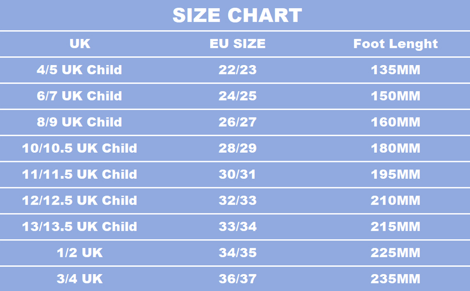shoes size