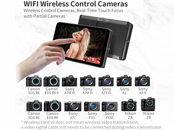 Portkeys LH7P FX3 Blackmagic SHINOBIモニター Portkeys LH7P 7 Inch Camera Monitor with HDMI & Wireless Control