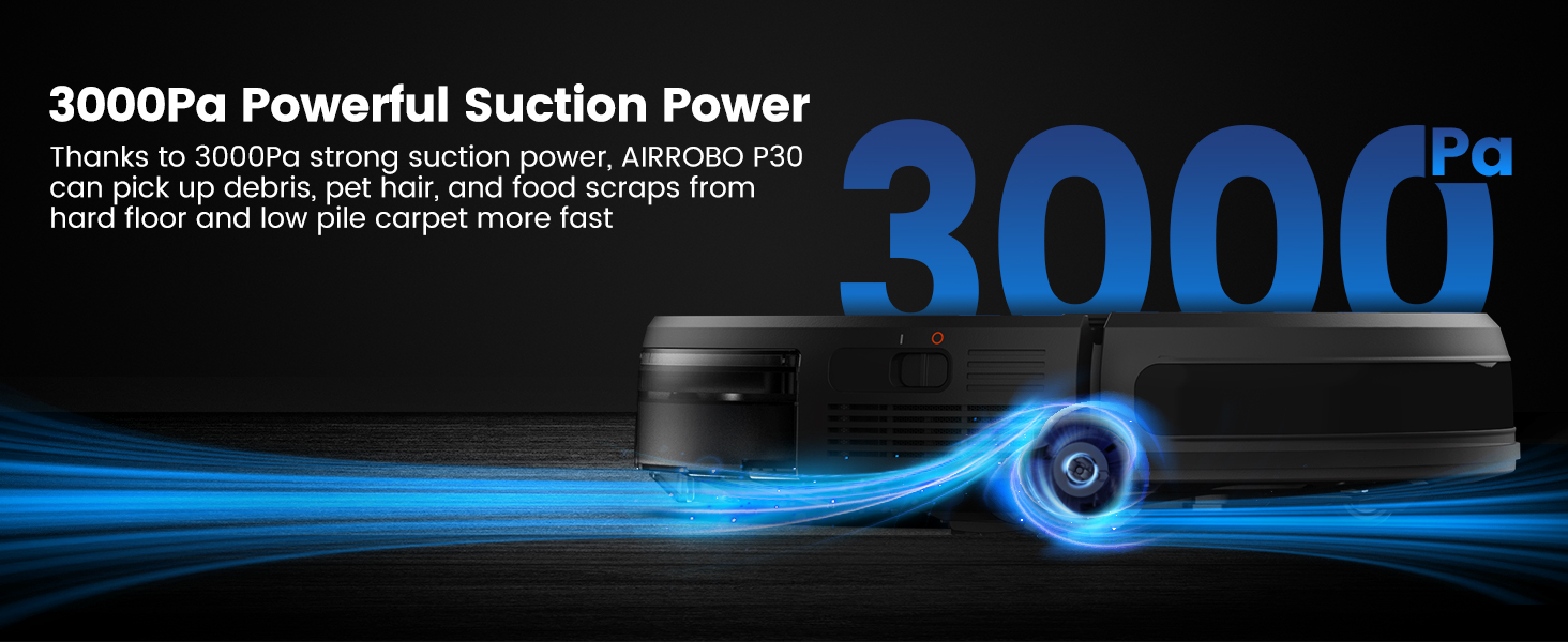 3000pa strong suction vacuum mop robot
