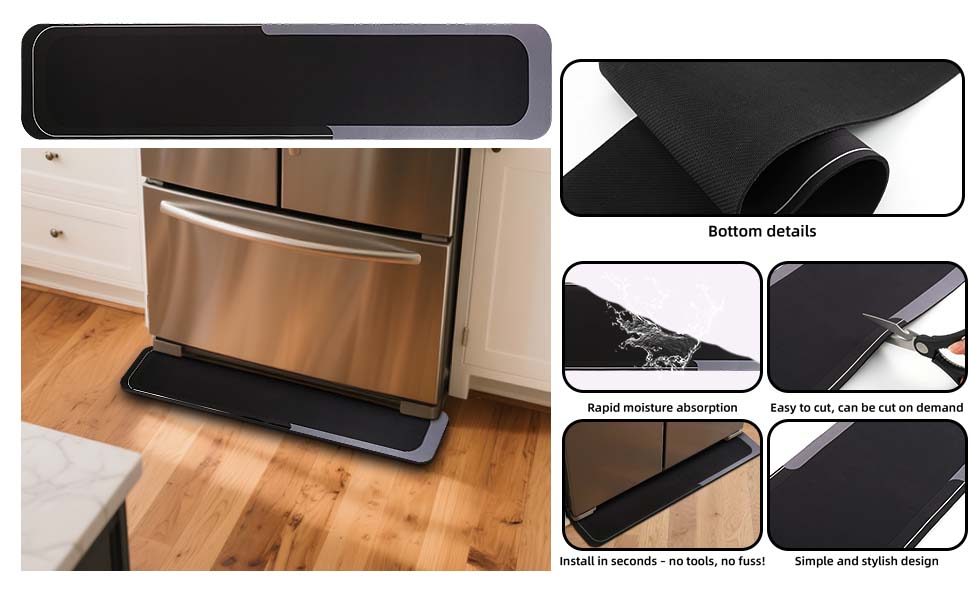 refrigerator pan to protect floor