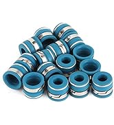 Valve Stem Seals, 16pcs Valve Stem Oil Seals Set Fluororubber Excellent Sealing Parts Compatible ...