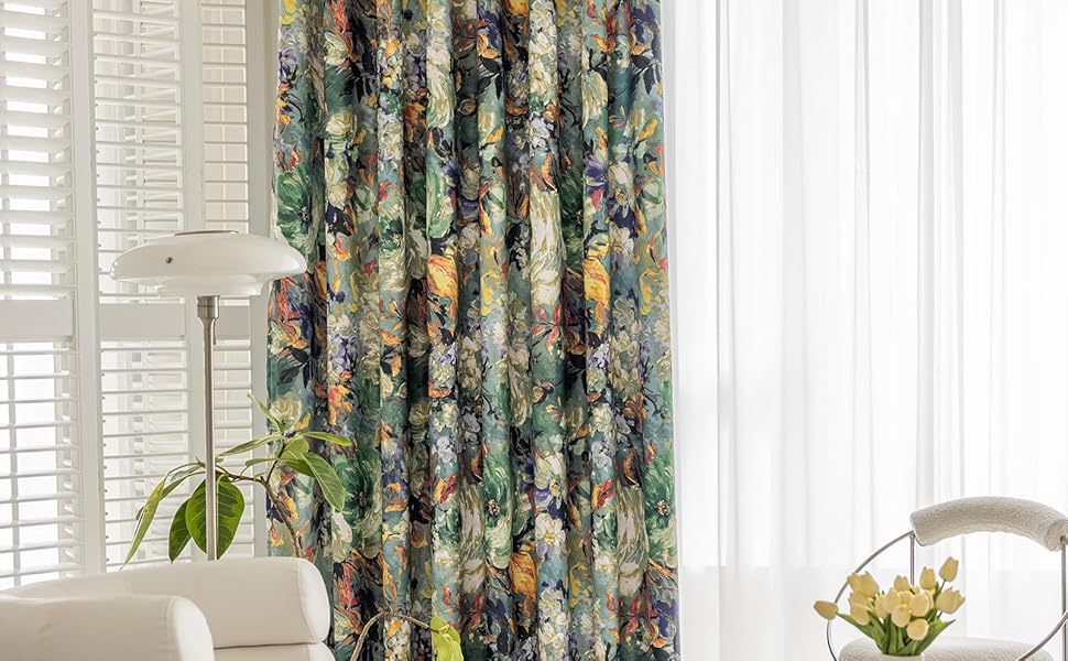 Floral Print Curtains