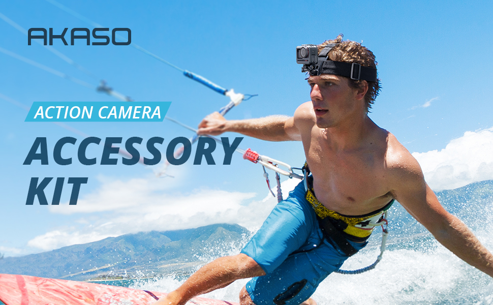 AKASO 60 in 1 Action Camera Accessory Kit with Collection Bag