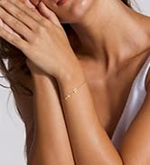 DORANA 14K Gold Filled Initial Cross Bracelet