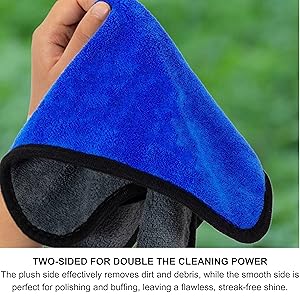 microfibre cleaning cloths microfiber cloth for home all purpose thick double layer dual sided best