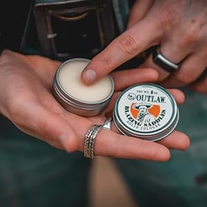 Outlaw soaps solid cologne for men and women - great gifts for dad or boyfriend