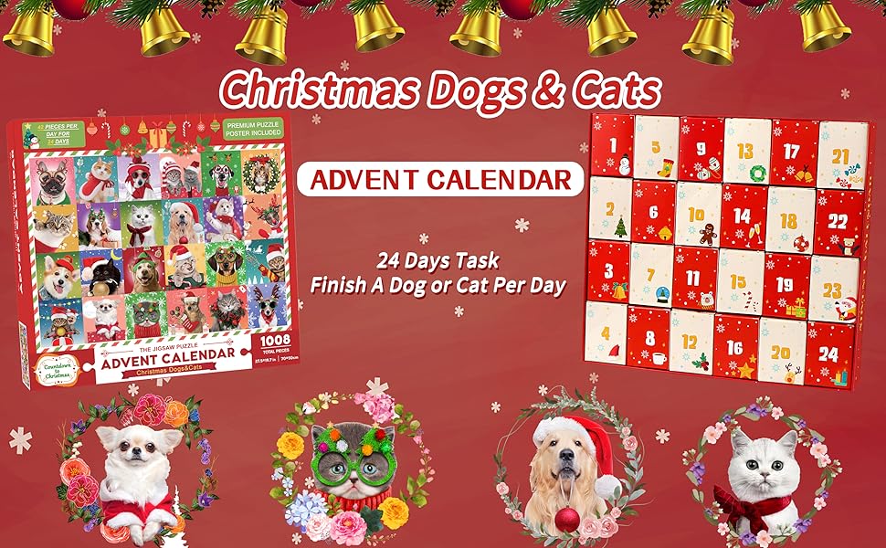 Advent Calendar 2024 Christmas Jigsaw Puzzles, Christmas