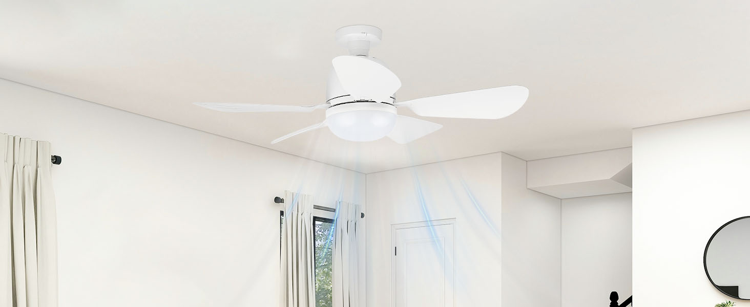 Kitcanis Socket Ceiling Fan Light with Remote Control, ceiling fan light socket 8h Timing Function