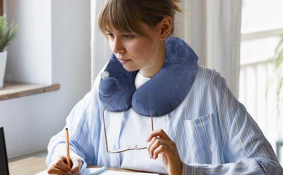 Oreiller Gonflable pour Voyage en Avion