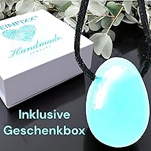 Chrysopras mit Geschenkverpackung