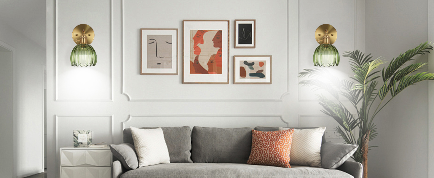 rechargeable wall sconces set of two
