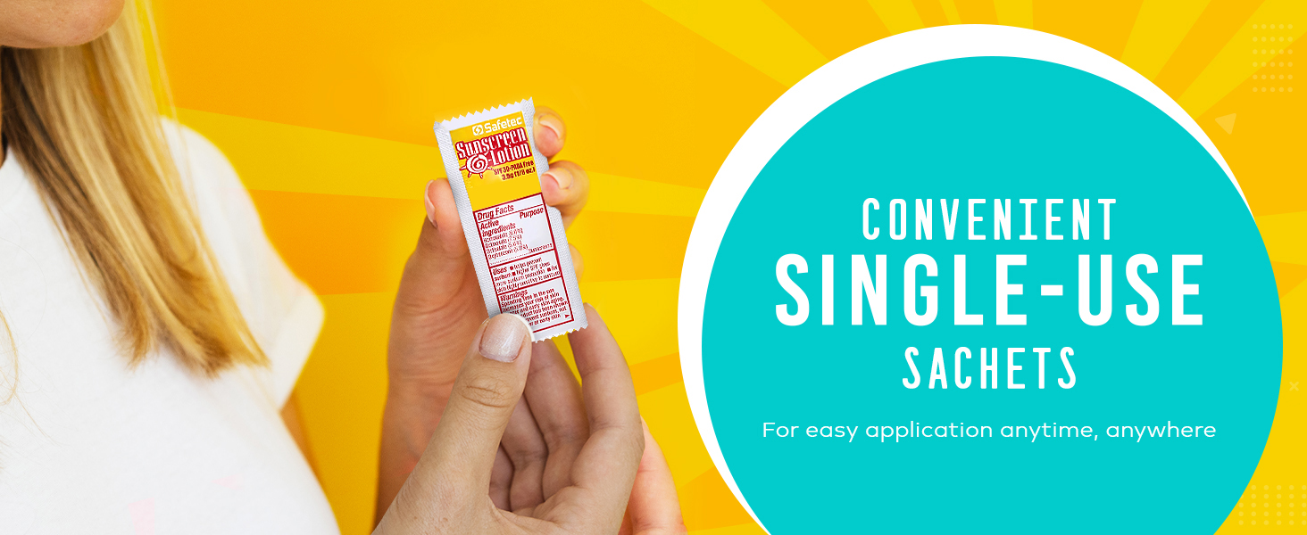 Sunscreen sun screen sunblock packets individual packet mini bulk travel sunscreens lotion spf30