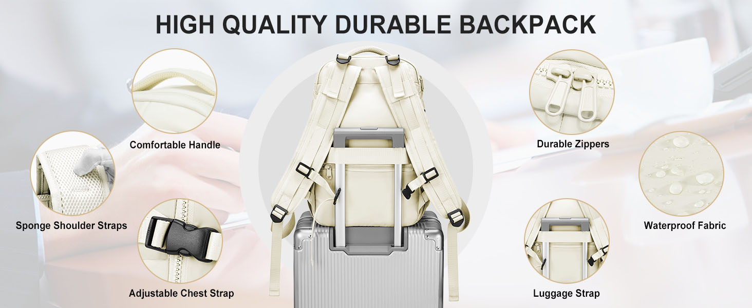 suradar Travel Backpack for Women Men Carry On Flight