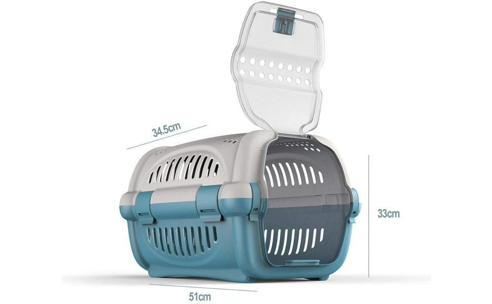 CAT CENTRE Pink Pet Cat Puppy Carrier Durable Portable Large