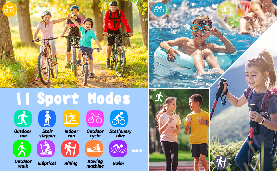 11 Sport modes kids watch