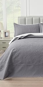 California King Oversized Bedspread Set for Extra Wide King Bed
| Extra Wide King Cal King Bedding Set with Shams in 5f229a7d B417 4d0c Aad7 C7e2eb40caae. CR0,0,267,534 PT0 SX150 V1
