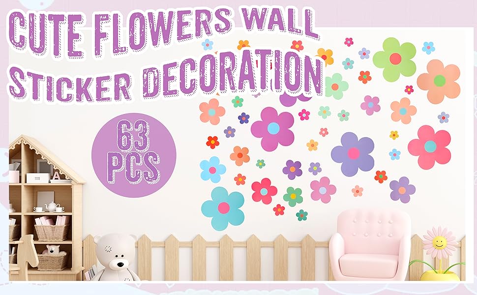 Cute Flowers Wall Sticker