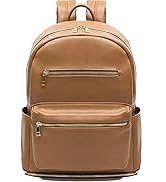 Diaper Bag Backpack Mominside Leather Baby Bag with 6 Insulated Pockets for Mom Dad