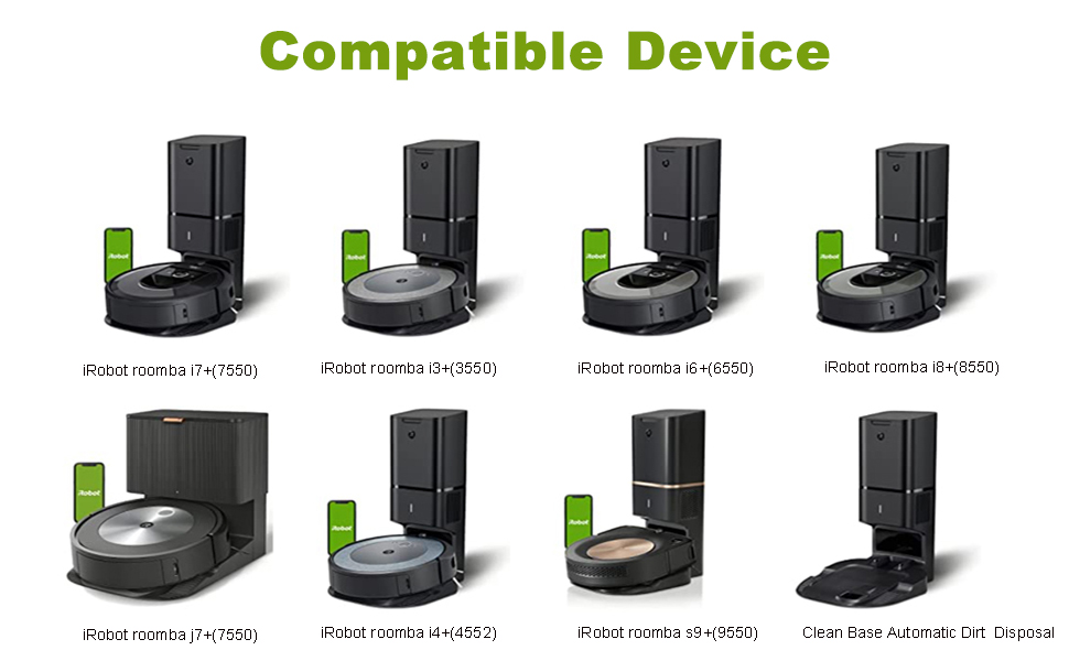 MADYNEEW 3 Pack Reusable Vacuum Bags for iRobot Roomba Bags