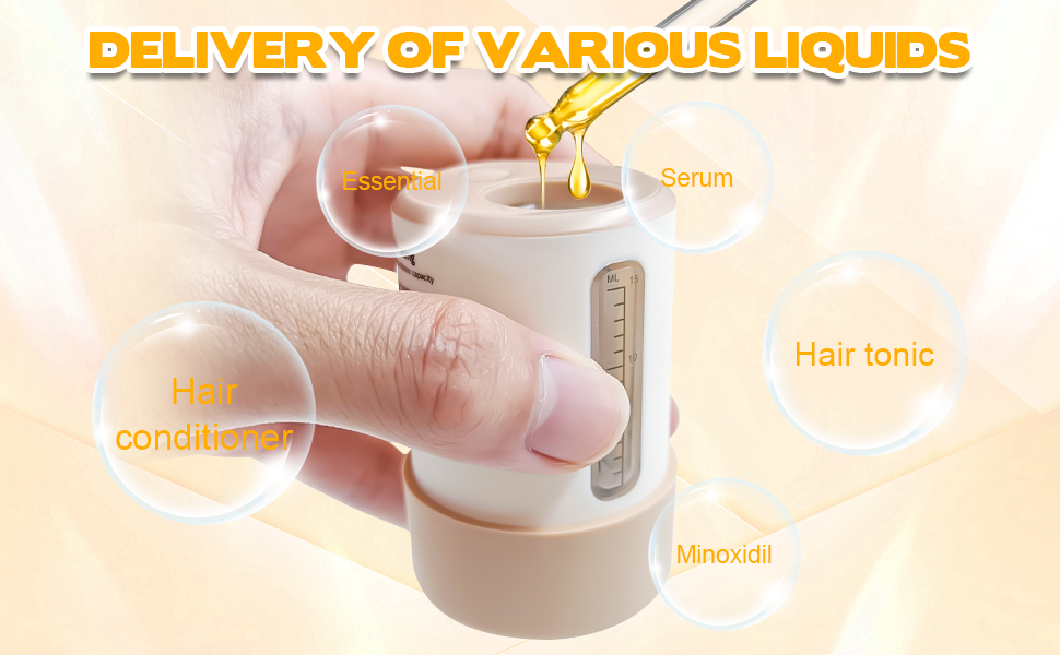 Dermaroller hair scalp massager hair oil applicator head massager head massage hair massage brush