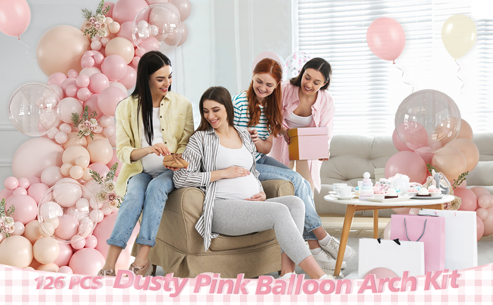 Dusty Pink Balloon Arch Kit