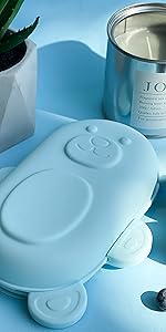 kangookid silicone bowl with lid bear