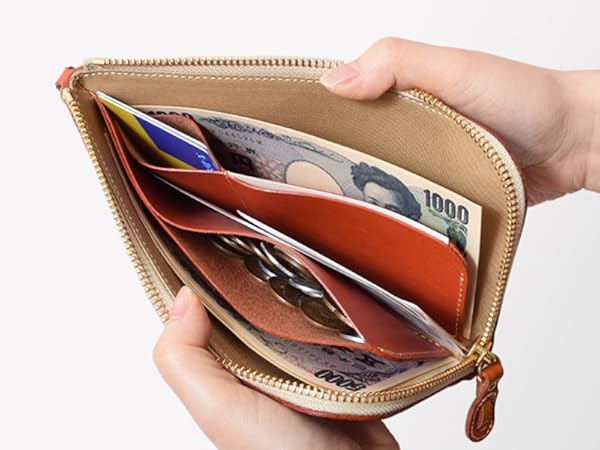 HUKURO フクロ　長財布　究極サイフ（ロング）　オレンジ　栃木レザー Amazon | [HUKURO] 長財布 財布 究極サイフ ロング 薄型 メンズ