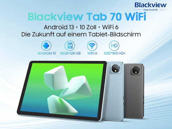 Blackview Tab70 WiFi Tablet Android 13, 16 GB RAM 128GB ROM