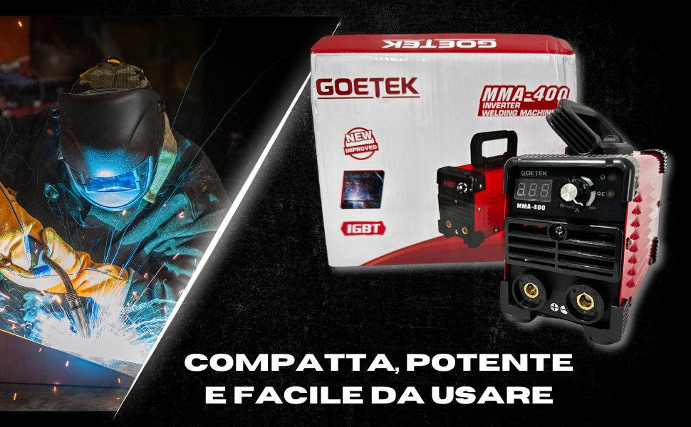 Saldatrice Inverter Mini MMA 400A Ultra Compatta