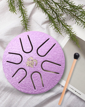 Aedcbaide Buddha Stones Mini Steel Tongue Drum 3 Inch (8cm) 6 Note Tongue Drum with Drumstick,Music Book,Mallet,Steel Drum Balmy Drum UK for Musical Education Concert Yoga Beginners Adult Kids(silver) 18 1
