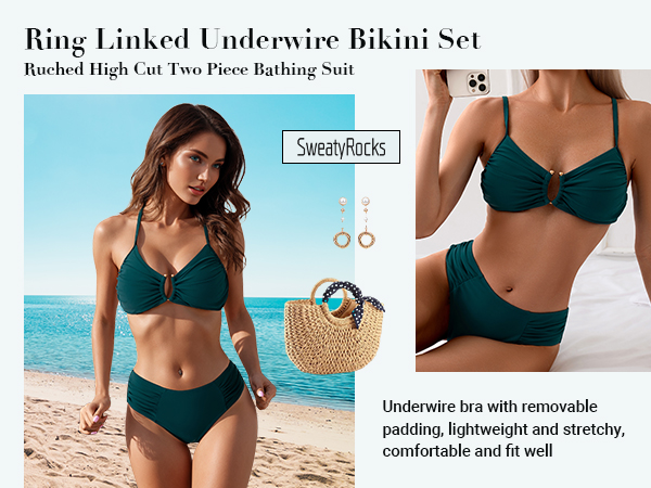 【theredthread】S bitter ring swimwear S bitter ring swimwear theredthread（Crinkle Ribbed Ring