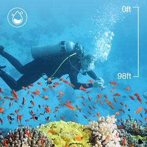 Waterproof Camera Up to 98FT
