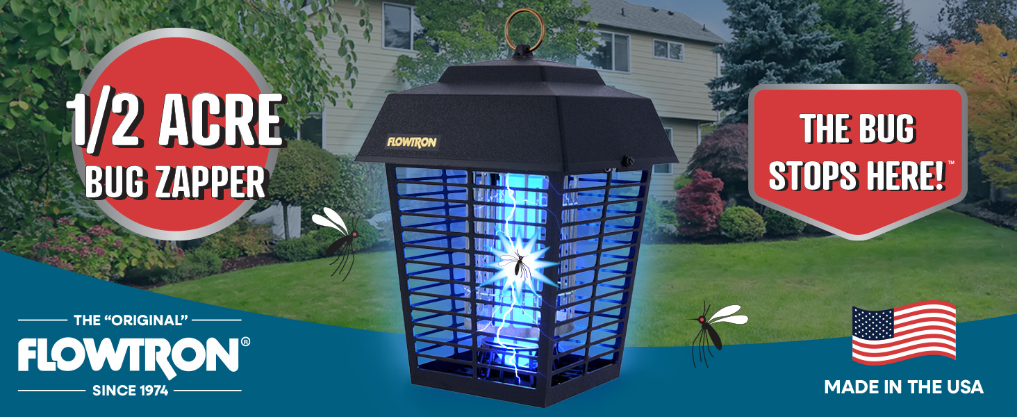 Flowtron Bug Zapper, 1/2 Acre of Outdoor Coverage with
