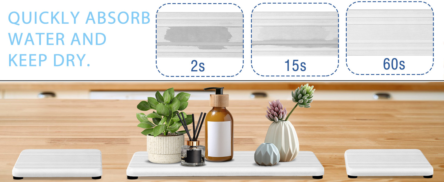 Large Water Absorbing Stone Tray,