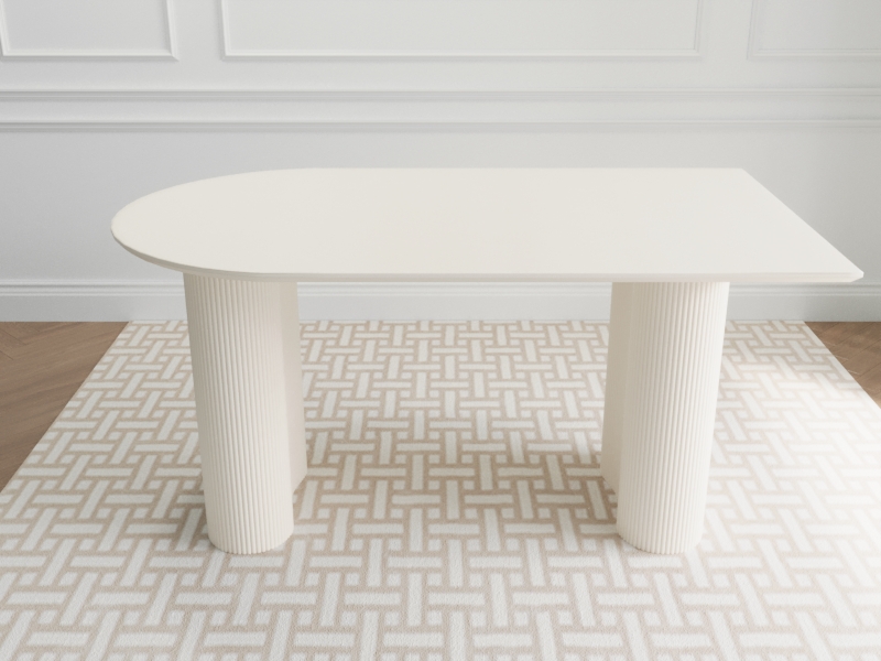 KIYEET Modern Dining Table Set for 4, 5 Piece Dining Table