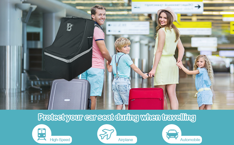 Car Seat Bags for Air Travel, Heavy Duty Carseat Travel Bag