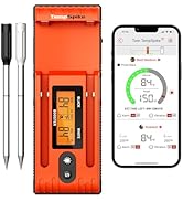 ThermoPro TempSpike Wireless Meat Thermometer with 2 Meat Probes, 500FT Bluetooth Meat Thermomete...